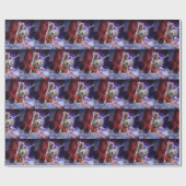 Kat met worstjes met ooglasers cadeaupapier (Vlak)