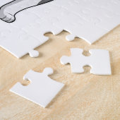 Kat met zonnebloem legpuzzel (Zijkant)