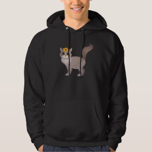 Kat met zonnebloempitten Trendy Kitten Cat Eigenaa Hoodie