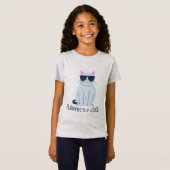 Kat met zonnebril t-shirt (Voorkant volledig)