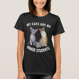 KAT - MIJN KATTEN ZIJN MIJN ERESTUDENTEN T-SHIRTS