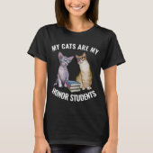 KAT - MIJN KATTEN ZIJN MIJN HONGERSTUDENTEN T-SHIR T-SHIRT (Voorkant)