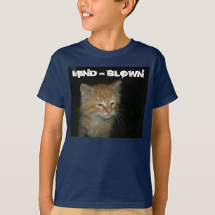 Kat "MIND = BLOWN" Kinder basis T-shirt