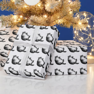 Kat moeder ben ik, maar huid en botten voor katten cadeaupapier