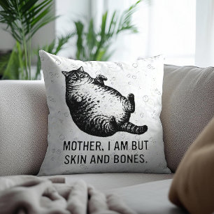 Kat moeder ben ik, maar vel over been voor kattenl kussen