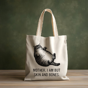 Kat moeder ben ik, maar vel over been voor kattenl tote bag