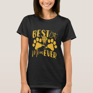 Kat Moeder BSTE KAT MOEDER OOIT Rozen Tuin Grappig T-shirt