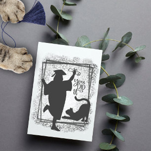 Kat Moeder Chic Minimalistisch Grappig College Afs Kaart