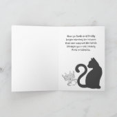 Kat Moeder Chic Minimalistisch Grappig College Afs Kaart (Binnen)