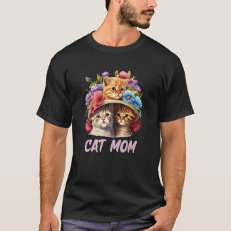 Kat Moeder Kat  Dier  Kitten Huisdieren Kat Vader  T-shirt