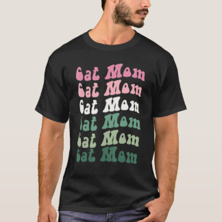 Kat Moeder Kat Moeder Kat Moeder Vintage Kat T-shirt