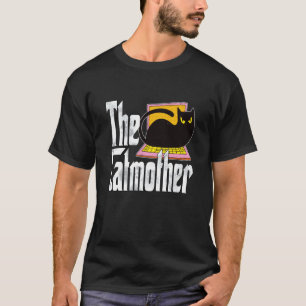 Kat Moeder Katmoeder Kraai Zwarte Kat Moeder Kitte T-shirt