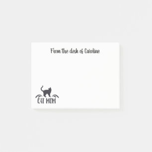 Kat Moeder - Kitten Liefhebber Kat Kittens Zwarte Post-it® Notes