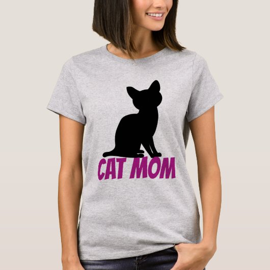 KAT MOEDER KITTEN T-SHIRTS SCHATTIGE (Voorkant)