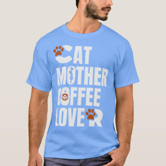 Kat moeder koffie 320 t-shirt