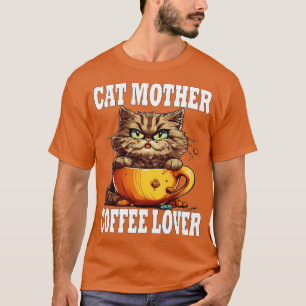 Kat Moeder Koffie Lover 160 T-shirt