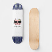 KAT MOEDER MEISJES SKATEBOARD DECK (Voorkant)