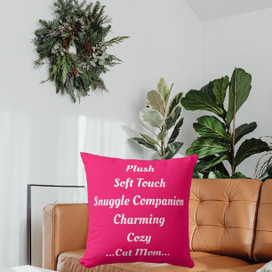 Kat Moeder Pluche Zacht Charmant Gezellig Schattig Kussen