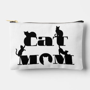 Kat Moeder Silhouet Typografie Etui