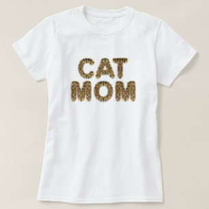 Kat moeder T-shirt kat bont tekst