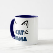 Kat moeder Trots mama huisdier lover Cat Mama Mok  (Voorkant links)