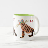 Kat-Mok Tweekleurige Koffiemok (Voorkant rechts)