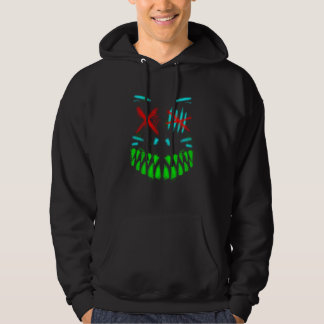 Kat Monster Cool Bright Color Graffiti Horror Ide Hoodie