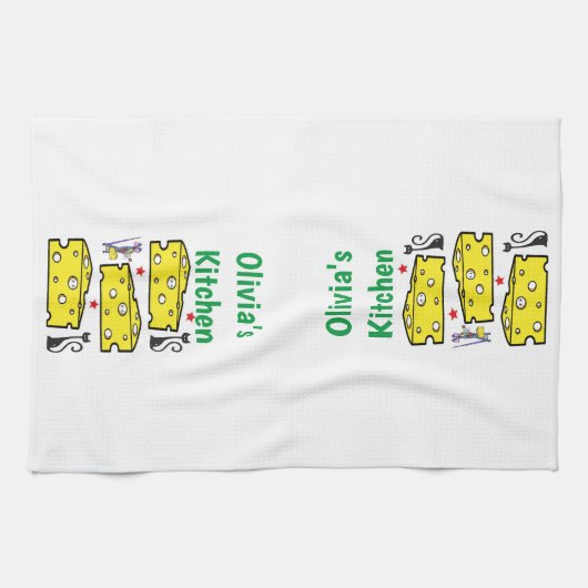 Kat Mouse Kitchen Hand Towel Theedoek (Horizontaal)