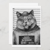 Kat mugshot kaart (Voorkant / Achterkant)