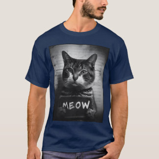 Kat Mugshot Meow T-shirt