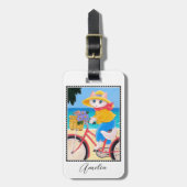 Kat Muis Beste Vrienden Fiets Custom Bagagelabel (Voorkant verticaal)