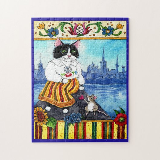 Kat muis Estse folklore puzzel (Verticaal)