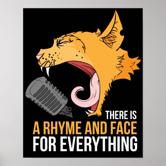 Kat-muziek Poster (Voorkant)