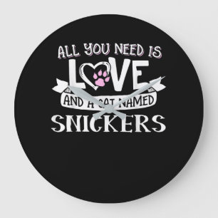 Kat Name Snickers Lovers   Alles wat je nodig hebt Grote Klok