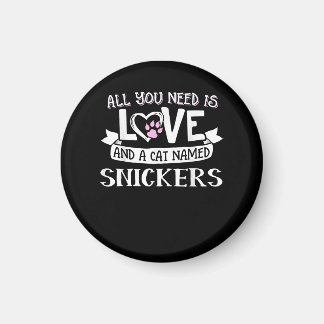 Kat Name Snickers Lovers | Alles wat je nodig hebt Magneet