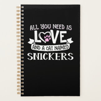 Kat Name Snickers Lovers | Alles wat je nodig hebt Planner