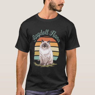 Kat Nana Ragdoll Kat Moederdag Ragdoll Liefhebber T-shirt