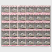 Kat Nap Birthday en Paw Prints Cadeaupapier (Vlak)