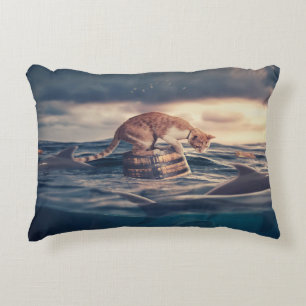 Kat Nap Droom of Nachtmerrie Accent Kussen