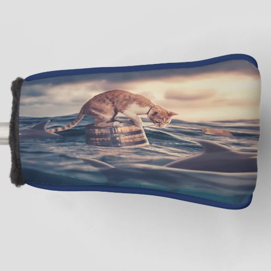 Kat Nap Droom of Nachtmerrie Golfheadcover (Voorkant)