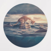 Kat Nap Droom of Nachtmerrie Labels (Design 2)