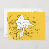 Kat Naps Briefkaart (Voorkant / Achterkant)
