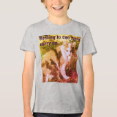 Kat niets te zien hier Tri-Blend shirt (Voorkant)