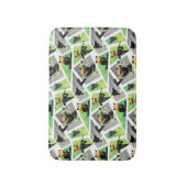 Kat Noir & Plagpatroon Badmat (Voorkant Verticaal)