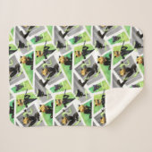 Kat Noir & Plagpatroon Sherpa Deken (Voorkant (horizontaal))