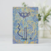 Kat-notecard Bedankkaart (Staand voorkant)