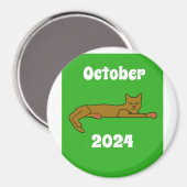 Kat, oktober 2024 magneet (Voorkant / Achterkant)