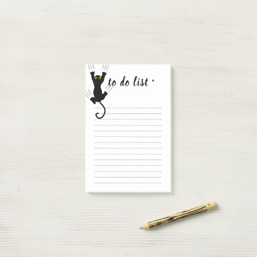 Kat om Post-it® notes te doen (Op bureau)