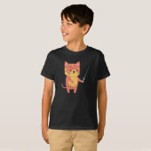 Kat omheining grappige kattenliefhebber kittens t-shirt (Voorkant volledig)