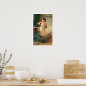 Kat ontbijt poster (Keuken)